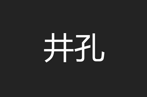 井孔