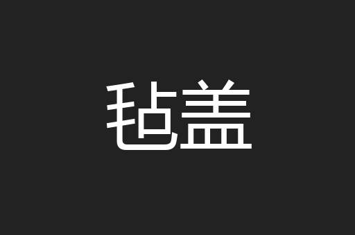 毡盖