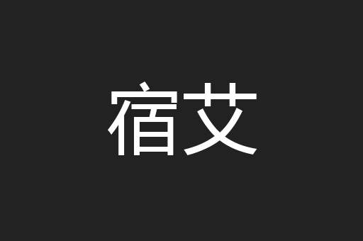 宿艾