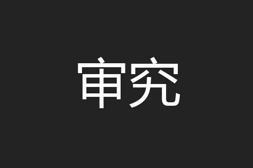审究