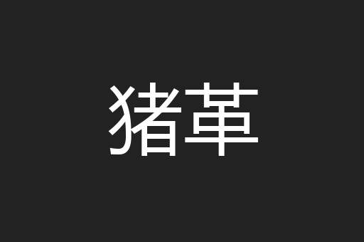 猪革