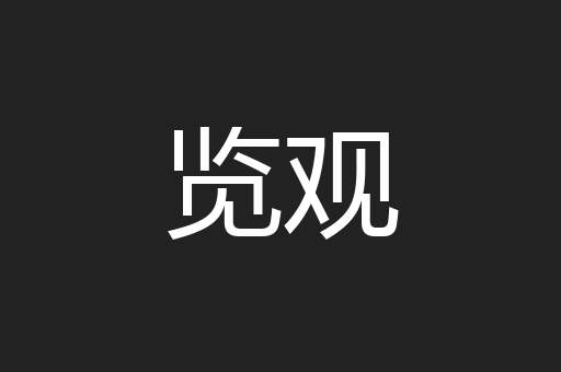 览观