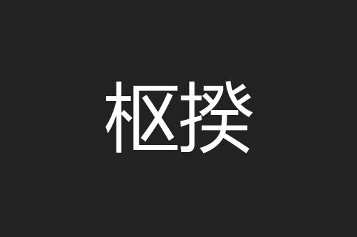 枢揆