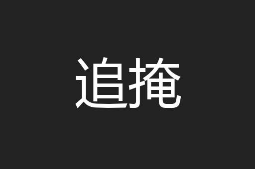追掩