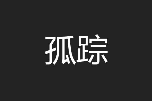 孤踪