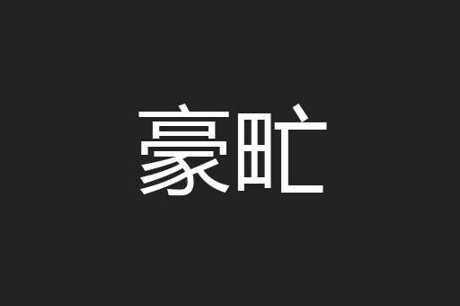 豪甿
