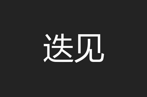 迭见