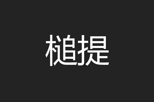 槌提