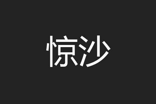 惊沙