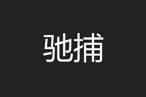 驰捕