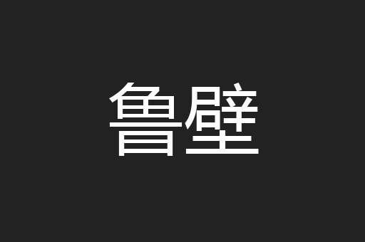 鲁壁