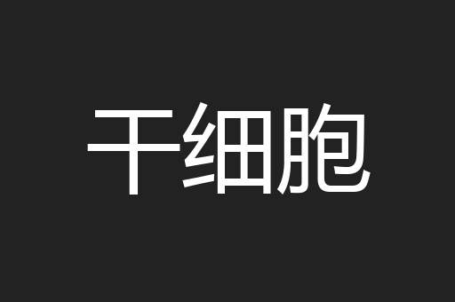 干细胞
