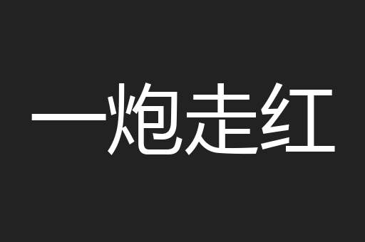 一炮走红