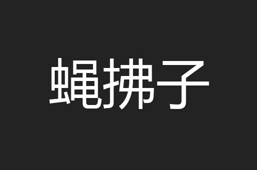 蝇拂子