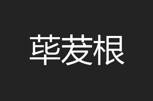 荜茇根
