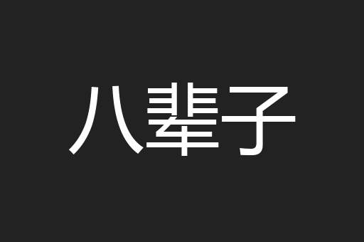 八辈子