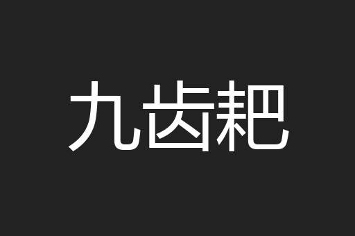 九齿耙