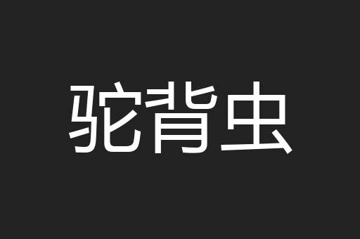 驼背虫