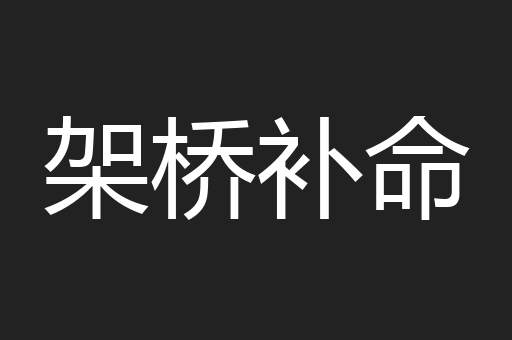 架桥补命
