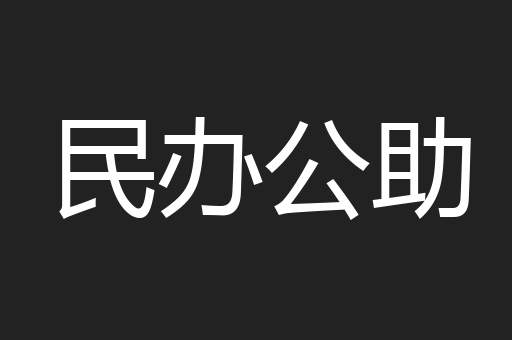 民办公助