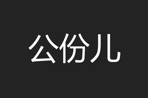 公份儿