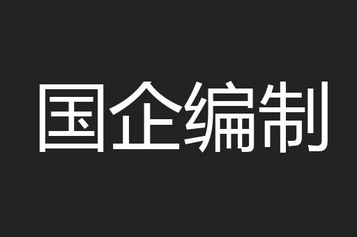 国企编制