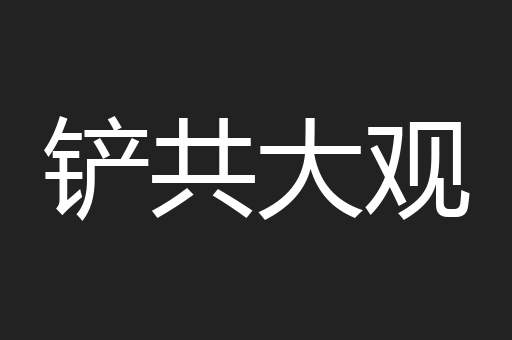 铲共大观
