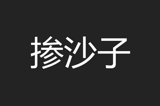 掺沙子