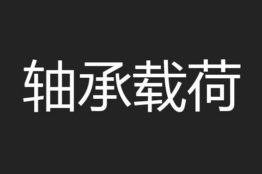 轴承载荷