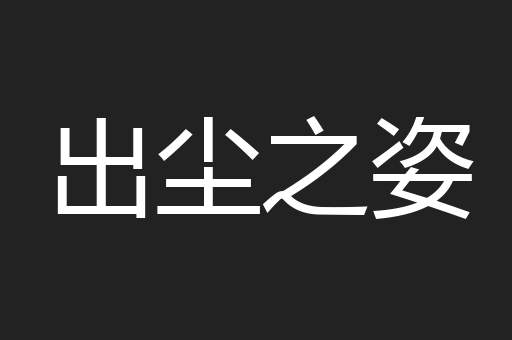 出尘之姿