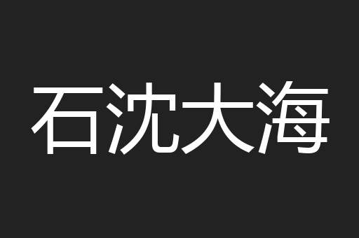 石沈大海