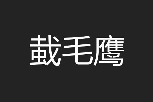 蛓毛鹰