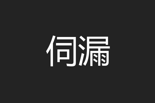 伺漏