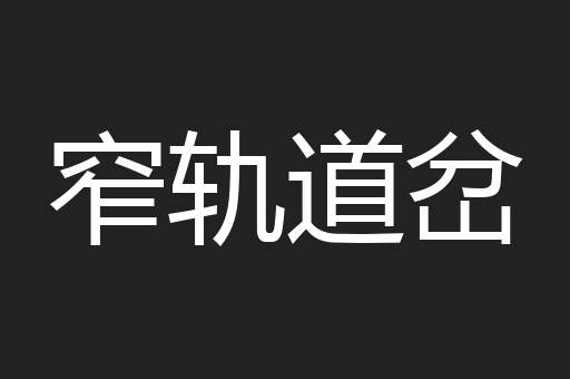 窄轨道岔