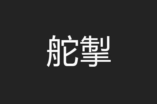 舵掣