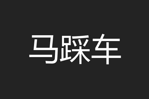 马踩车