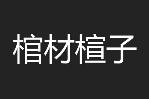 棺材楦子