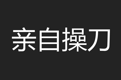 亲自操刀