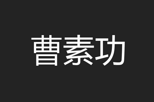 曹素功