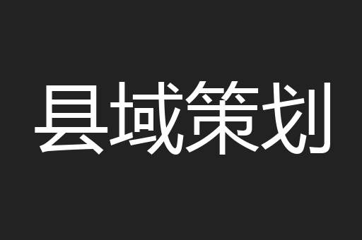 县域策划