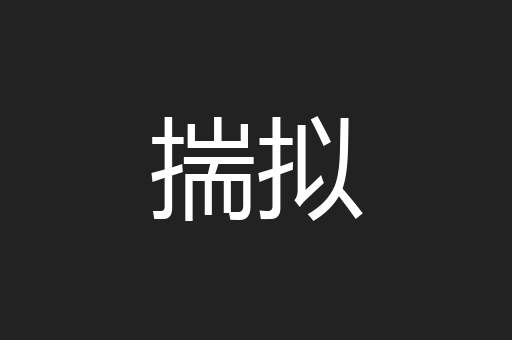 揣拟