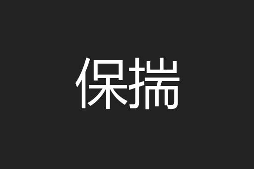 保揣