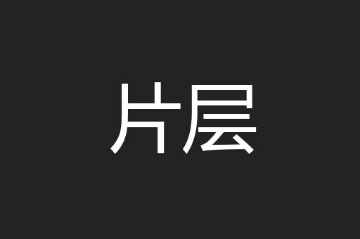片层