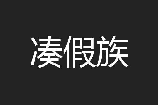凑假族