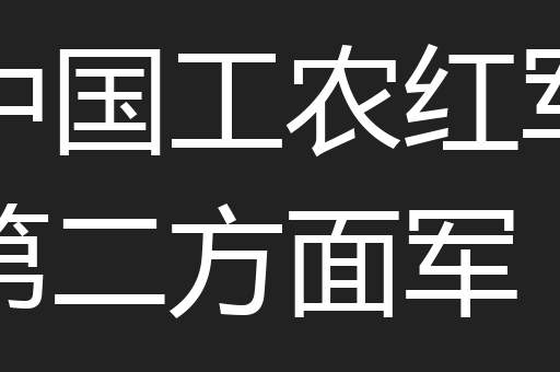 中国工农红军第二方面军