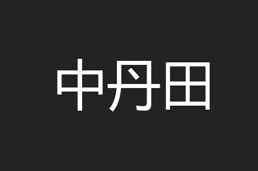 中丹田