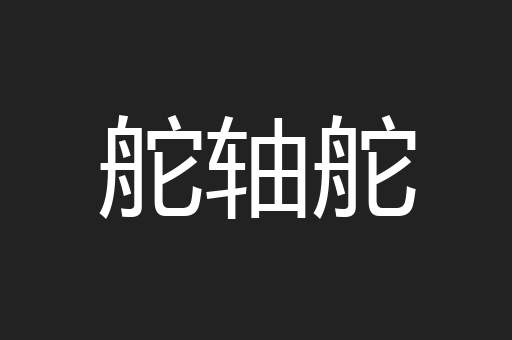 舵轴舵