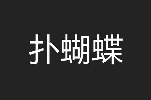 扑蝴蝶