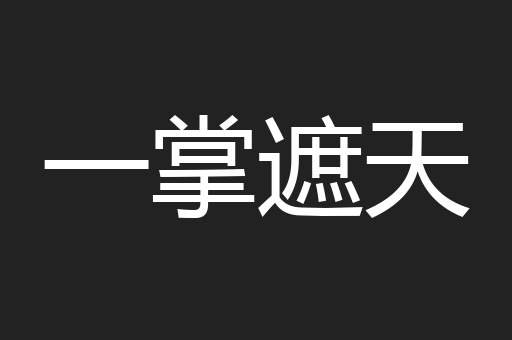 一掌遮天