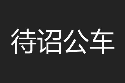 待诏公车
